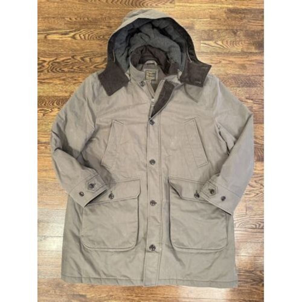 Wallace & Barnes‎ utility parka Jacket Primaloft Corduroy Trim Size 2XL Green